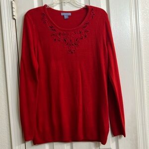Laura Scott women’s red blouse